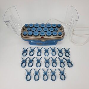 Conair Ion Shine Instant Heat Hair Setter 20 Ceramic Rollers Blue CHV26R